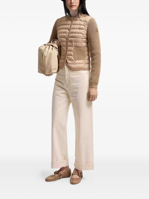 Moncler panelled padded cardigan - Neutrals - zdjęcie produktu nr 2