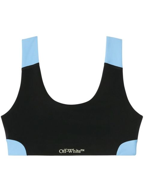 Off-White colour-block sports bra - Black - zdjęcie produktu nr 1