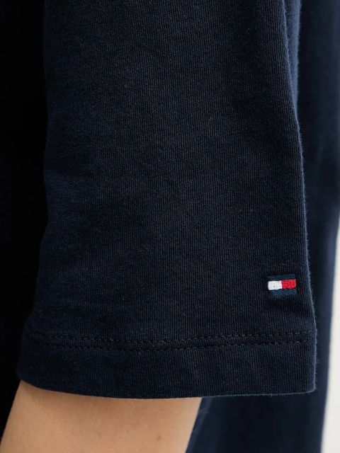 Tommy Hilfiger t-shirt bawełniany damski kolor granatowy WW0WW47811