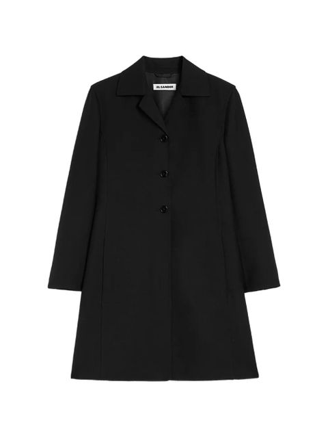 Jil Sander twill coat - Black - zdjęcie produktu nr 1