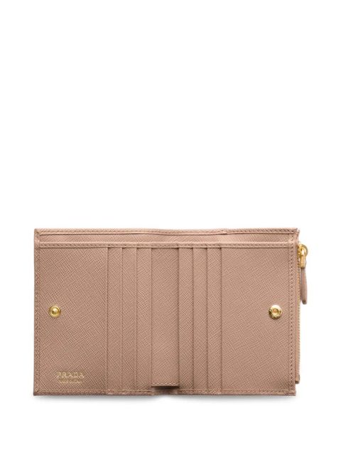 Prada leather wallet - Neutrals
