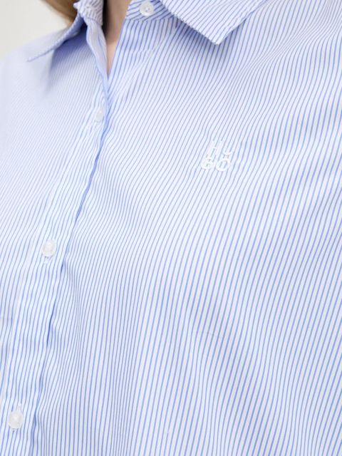 HUGO koszula damska kolor niebieski regular z kołnierzykiem klasycznym 50544090