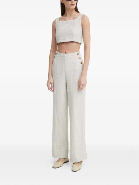 ALOHAS button-fastening square-neck top - Neutrals - zdjęcie produktu nr 2