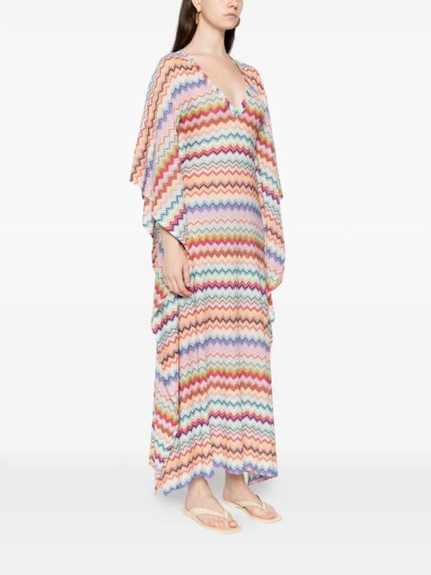 Missoni chevron V-neck maxi dress - Neutrals