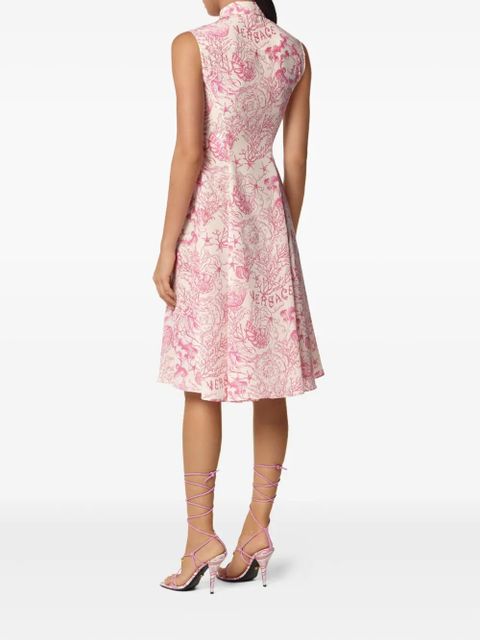 Versace Underwater Barocco midi shirt dress - Neutrals - zdjęcie produktu nr 2