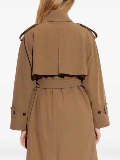 Max Mara buttoned belted trench coat - Brown