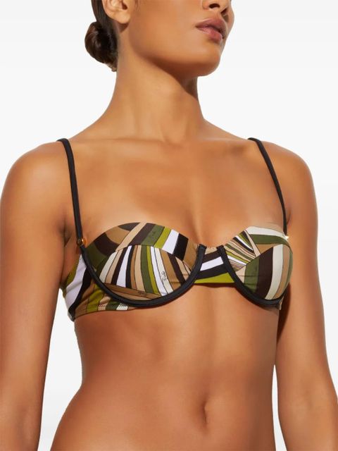PUCCI Iride bikini top - Green