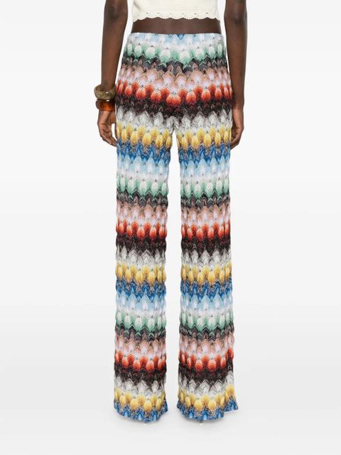 Missoni zigzag-knit palazzo pants - Orange