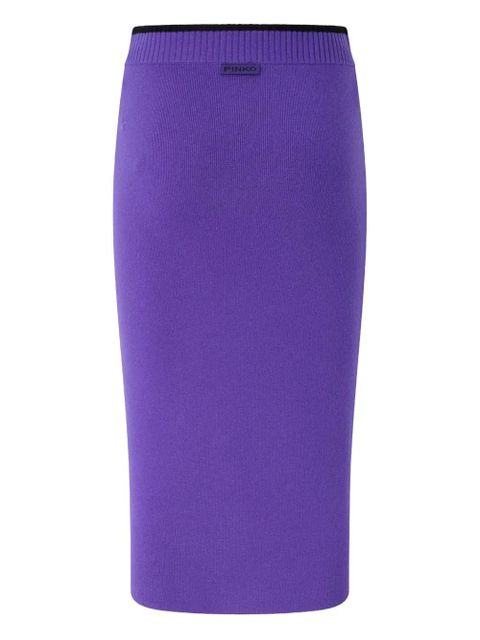 PINKO wool blend pencil skirt - Purple - zdjęcie produktu nr 2