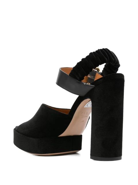 Chloé 95mm Aria buckle-fastening platform sandals - Black - zdjęcie produktu nr 2