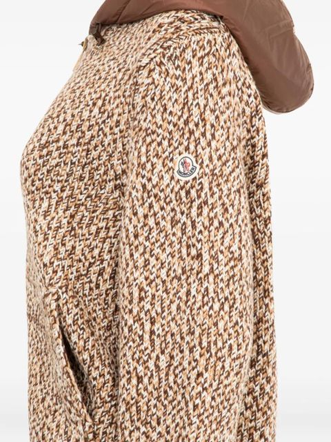 Moncler hooded zip cardigan - Brown - zdjęcie produktu nr 2