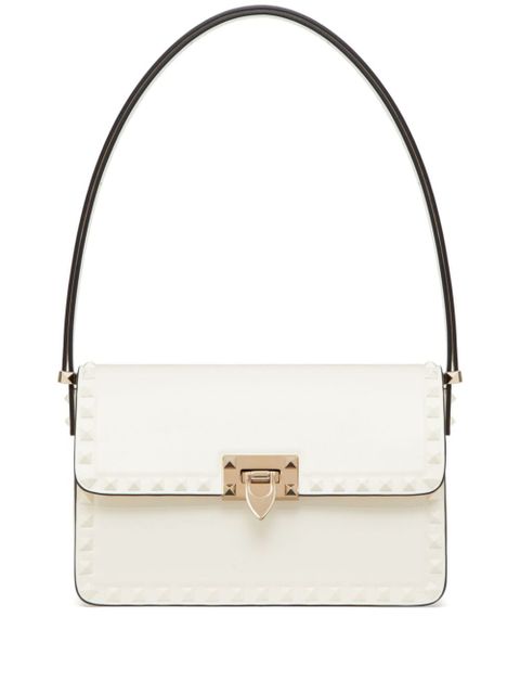 Valentino Garavani Rockstud23 leather shoulder bag - White