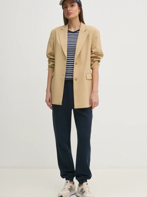 United Colors of Benetton t-shirt bawełniany kolor granatowy 30YSE16A0