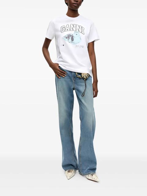 GANNI organic cotton T-shirt - White