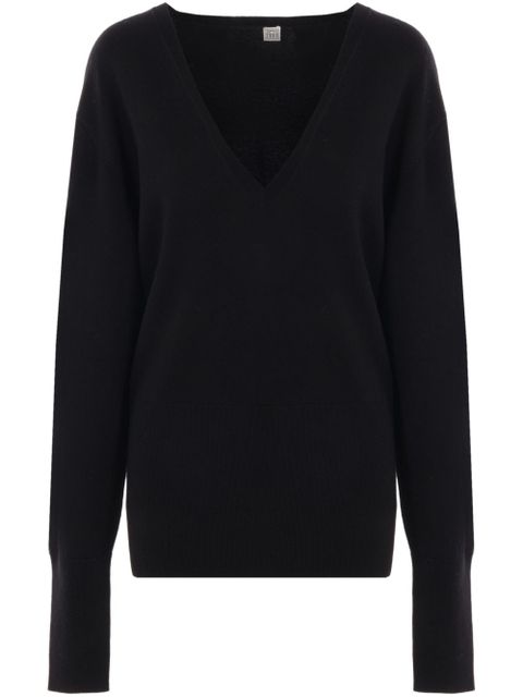 TOTEME V-neck sweater - Black - zdjęcie produktu nr 1