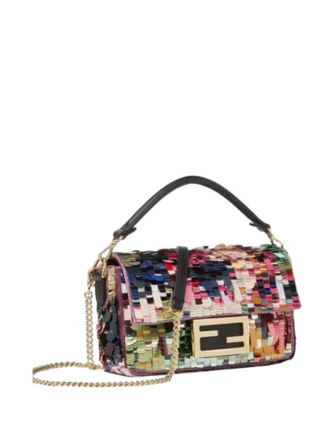 FENDI mini logo-plaque sequins-embellishment bag - Blue - zdjęcie produktu nr 2