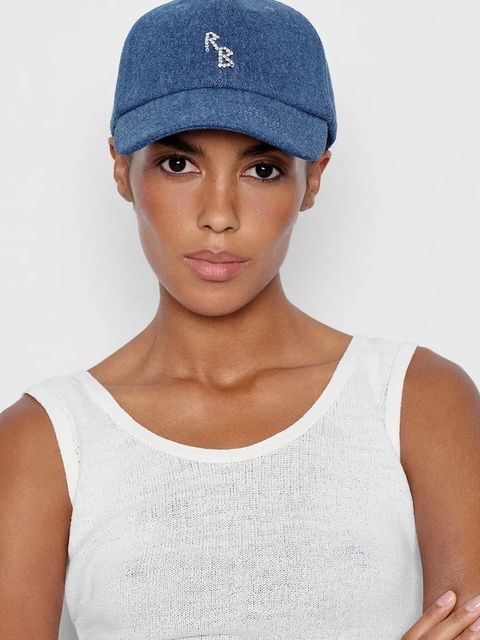 RUSLAN BAGINSKIY czapka z daszkiem damska jeansowa Baseball Cap - zdjęcie produktu nr 1