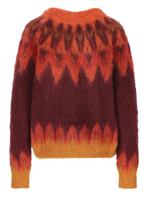 ISABEL MARANT Natania flame-pattern sweater - Orange - zdjęcie produktu nr 2