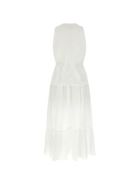 PINKO tiered lace-up maxi dress - White - zdjęcie produktu nr 2
