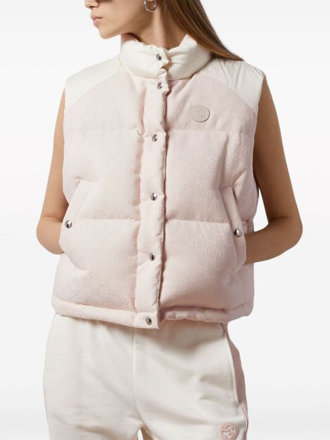 Gucci GG canvas padded gilet - Neutrals