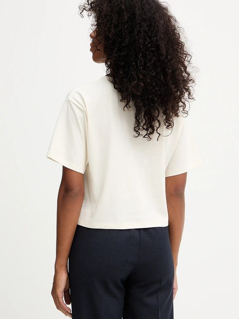 MICHAEL Michael Kors t-shirt bawełniany damski kolor beżowy MF551WN2ZU