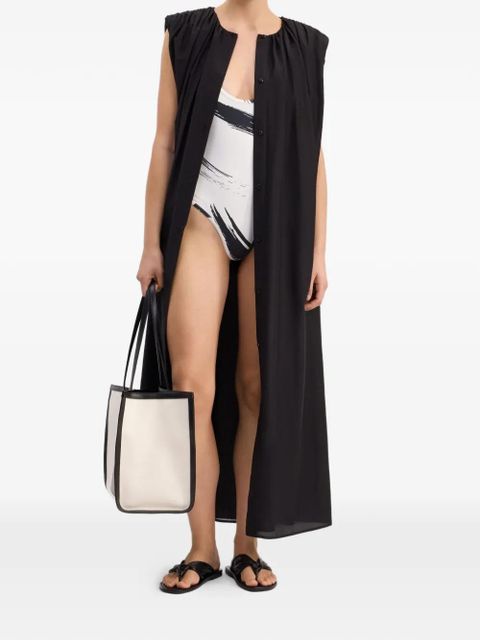 LouLou de Saison button-fastening midi dress - Black - zdjęcie produktu nr 2