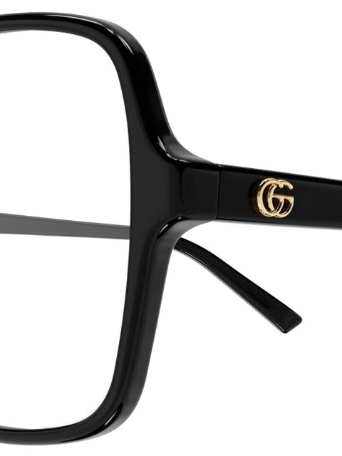 Gucci Eyewear logo-detail glasses - Black