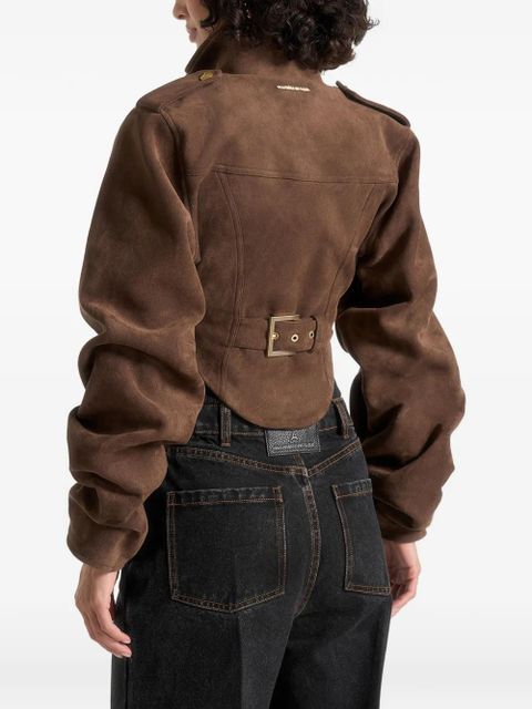 Manière De Voir Solange tacked-sleeve jacket - Brown