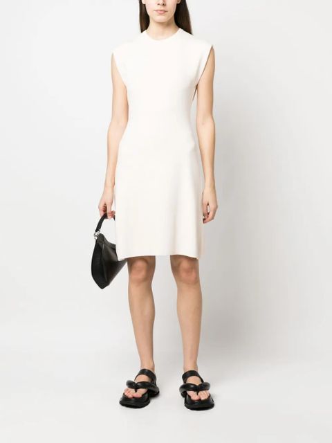 Yves Salomon fine-ribbed sleeveless mini dress - Neutrals - zdjęcie produktu nr 2