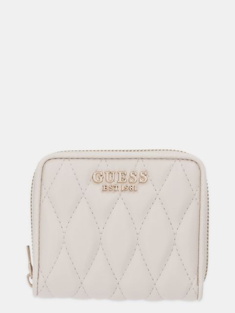 Guess portfel VALLA damski kolor beżowy SWQG81 22137 - zdjęcie produktu nr 1