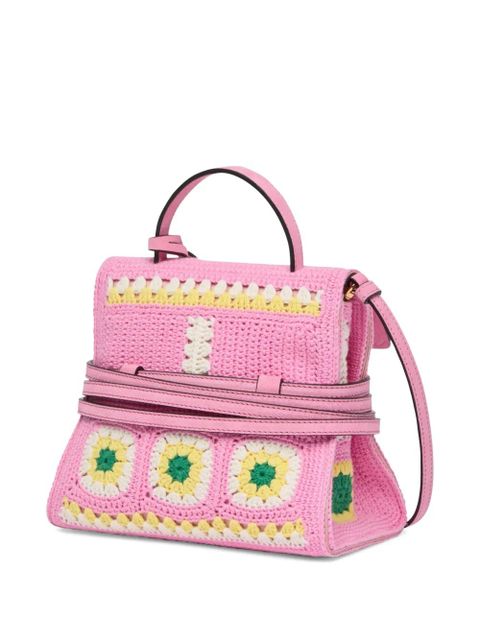Moschino floral-appliqued tote bag - Pink