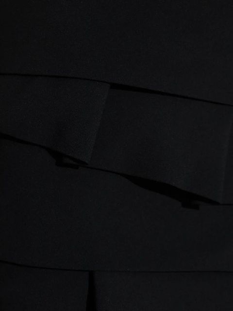 Versace layered pleated mini skirt - Black