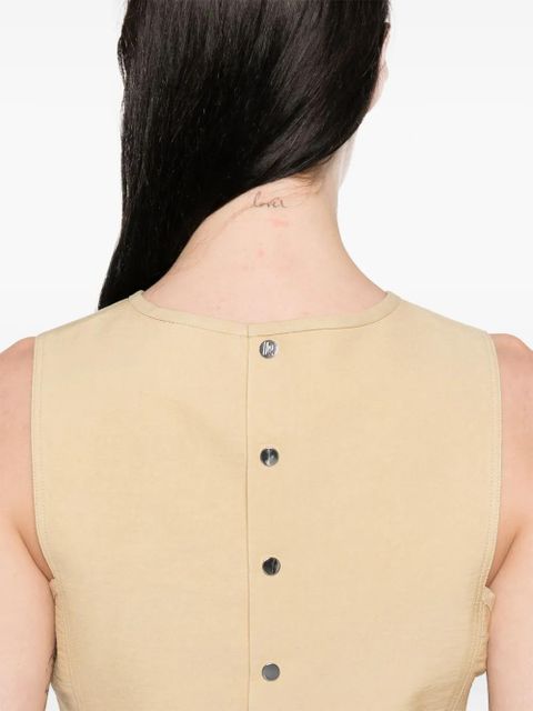 Rabanne twill vest - Neutrals