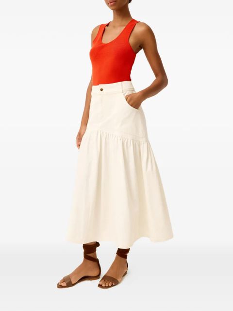 Marie Oliver ruffled full skirt - Neutrals - zdjęcie produktu nr 2