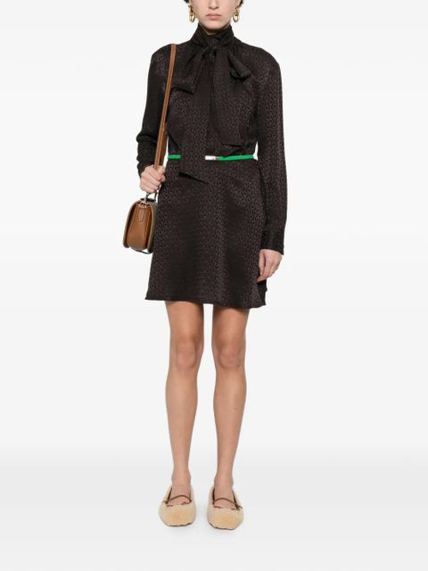 Gucci jacquard-pattern dress - Brown - zdjęcie produktu nr 2