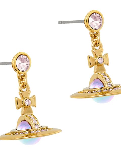 Vivienne Westwood Orb cross earrings - Gold - zdjęcie produktu nr 2