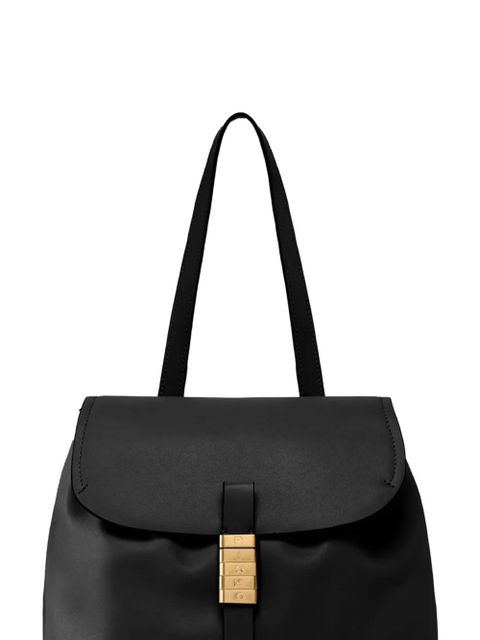 PINKO leather strap backpack - Black