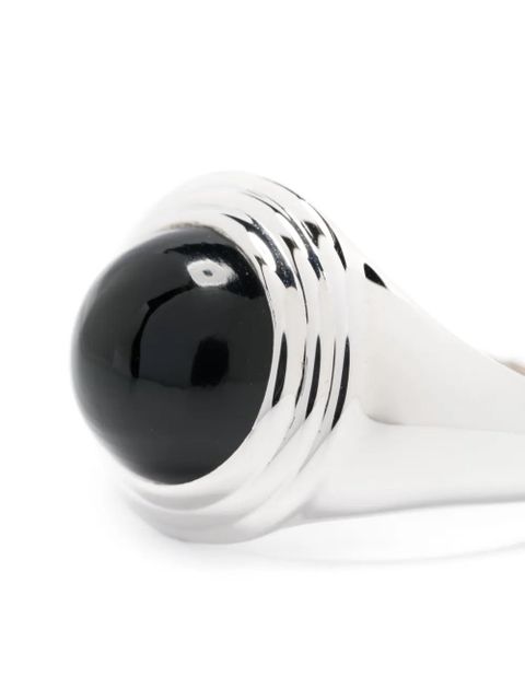 Missoma Sphere ridge onyx ring - Silver - zdjęcie produktu nr 2