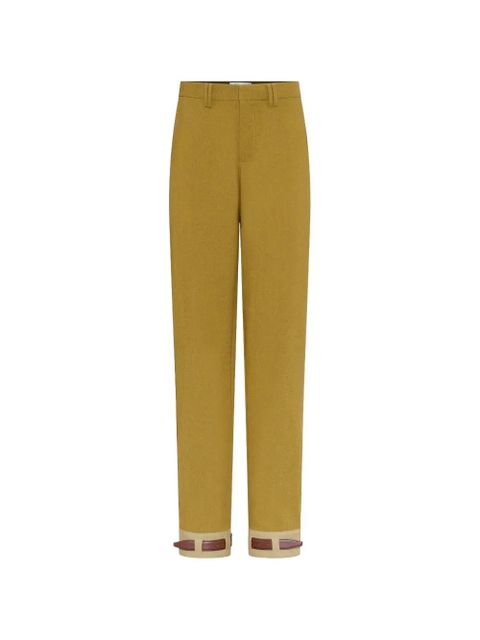Jean Paul Gaultier belt-hem trousers - Yellow - zdjęcie produktu nr 1