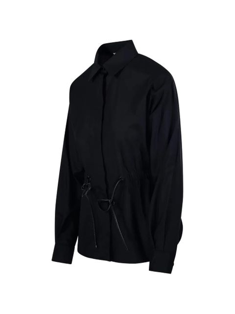 Max Mara Tazzina drawstring shirt - Black