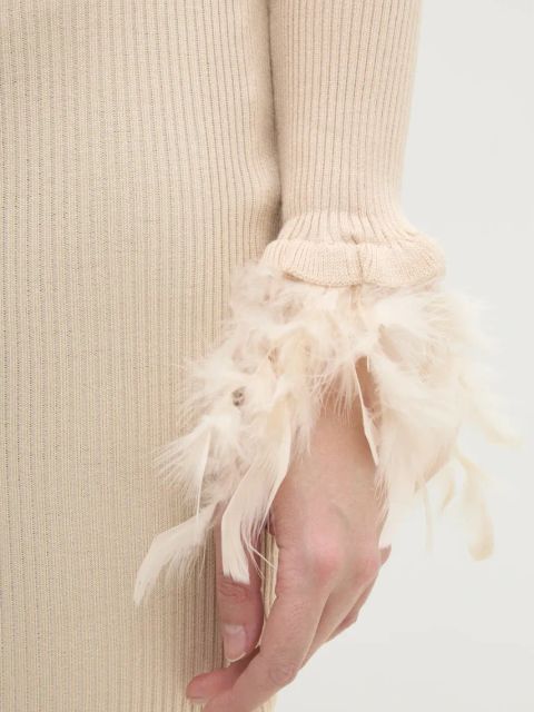 Answear.LAB sukienka kolor beżowy mini dopasowana