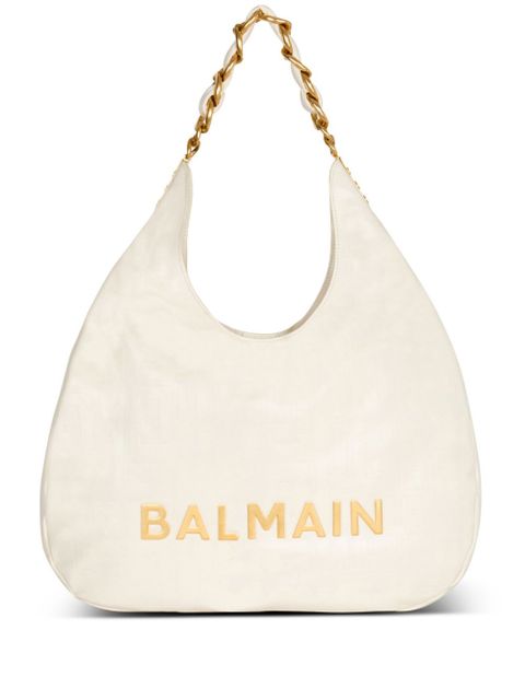 Balmain 1945 Soft Hobo shoulder bag - White - zdjęcie produktu nr 1