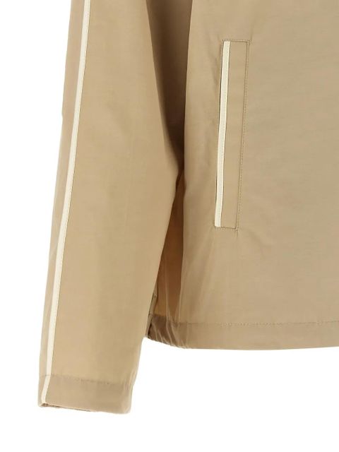 Moncler Sarracenia hooded contrast-trim jacket - Neutrals