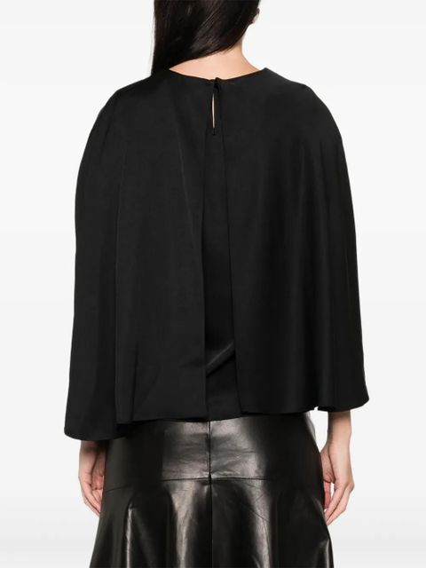Simkhai cape-detail top - Black