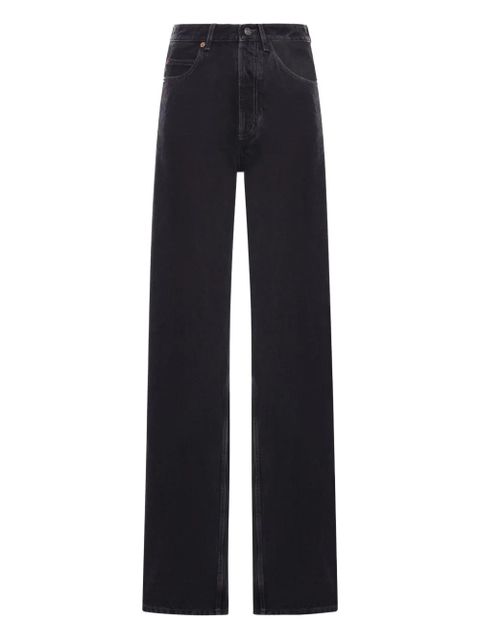 Saint Laurent V-waist wide-leg jeans - Black - zdjęcie produktu nr 1
