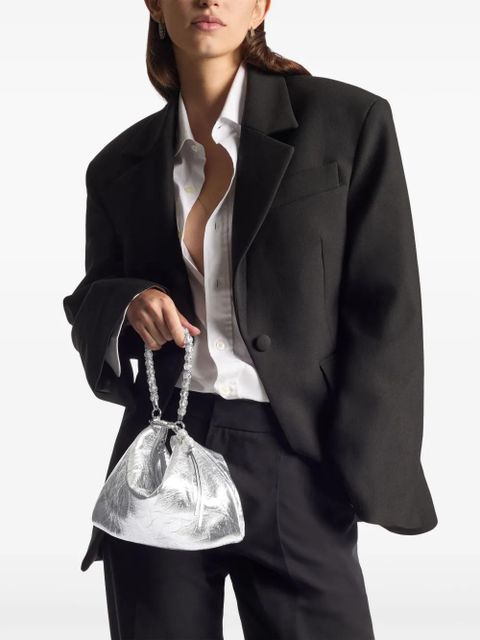 Jimmy Choo Callie clutch bag - Silver - zdjęcie produktu nr 2