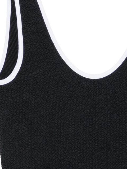 Hunza G crinkle-effect swimsuit - Black