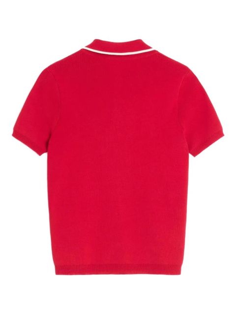 Valentino Garavani cherry-charm polo top - Red