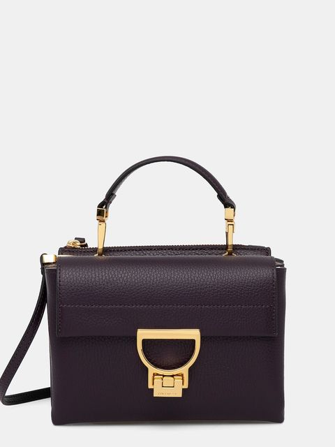 Coccinelle torebka skórzana kolor fioletowy E1 MD5 55 B7 01 - zdjęcie produktu nr 1