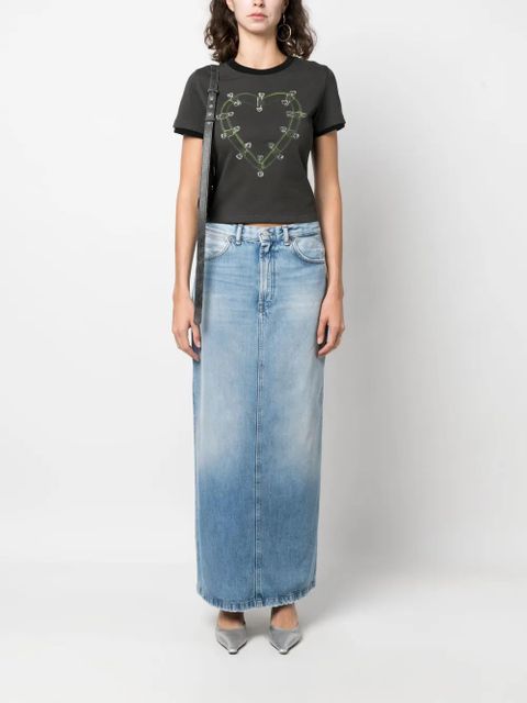 Acne Studios high-waisted denim maxi skirt - Blue - zdjęcie produktu nr 2